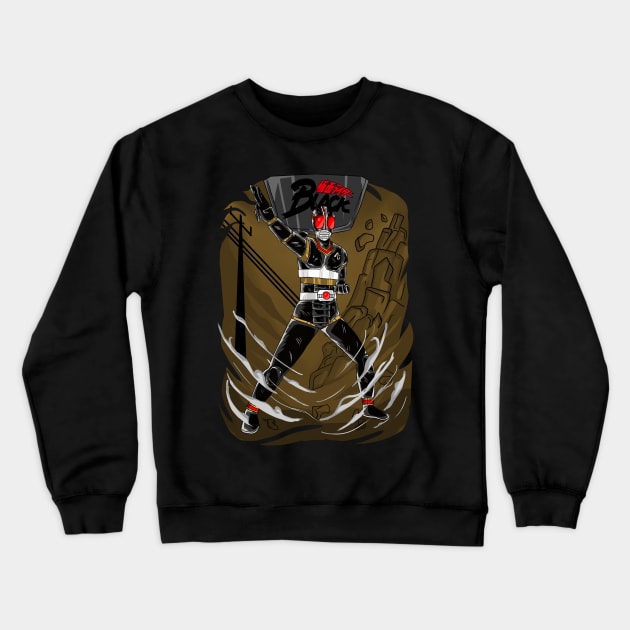 kamen rider black Crewneck Sweatshirt by Amartwork